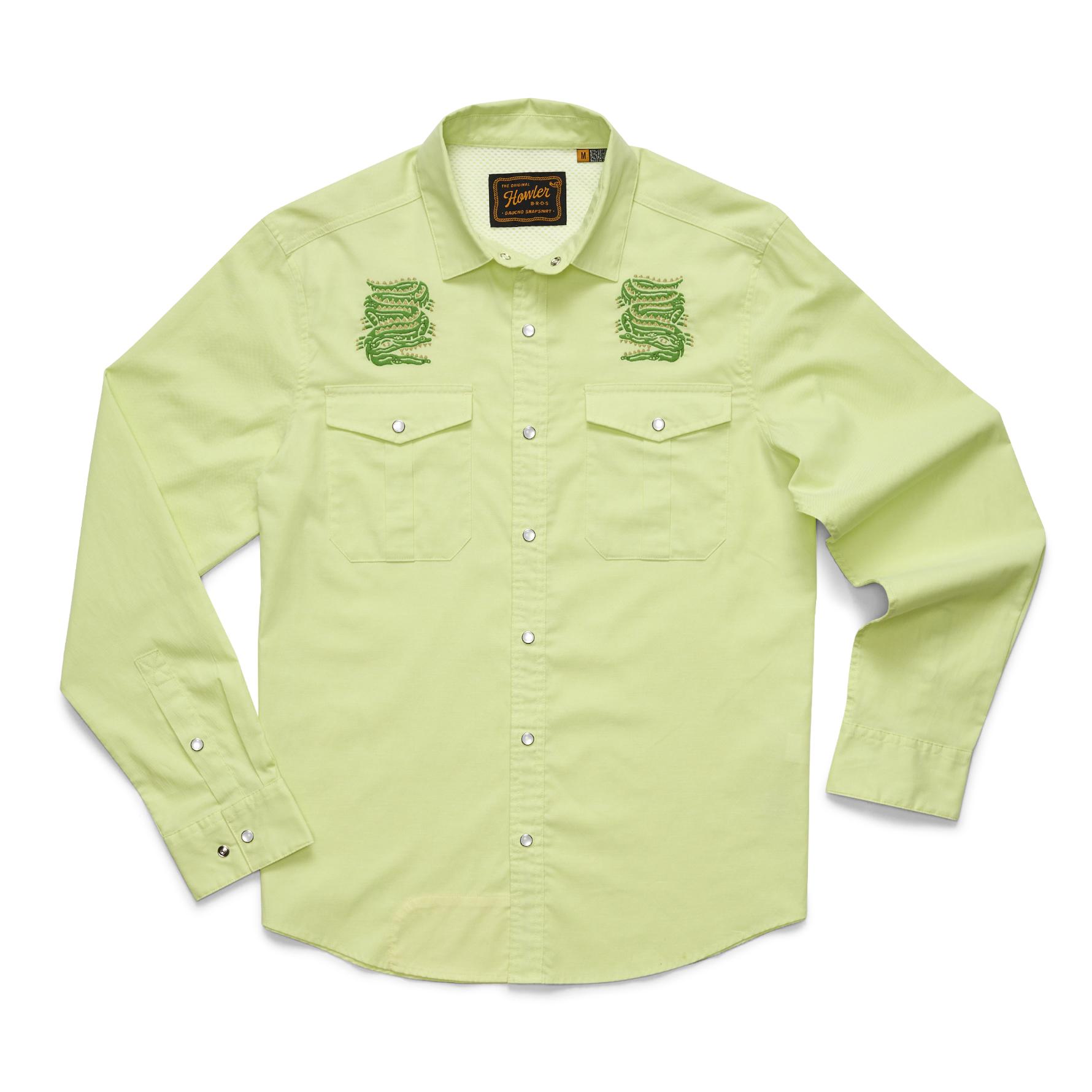 Howler Brothers Gaucho Snapshirt Men's in Slithering Gators